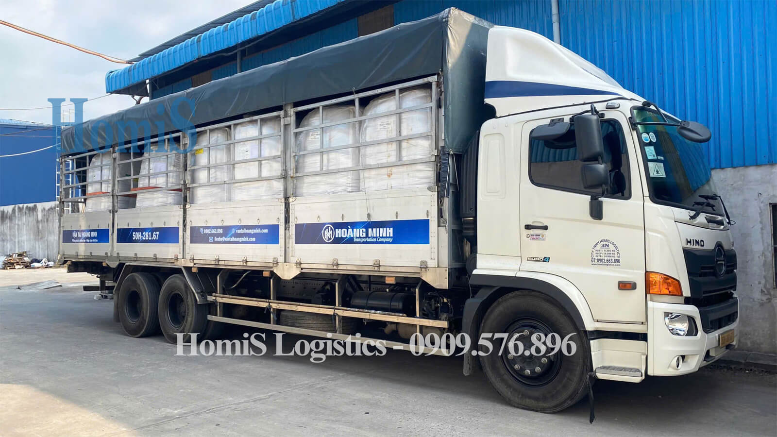 Cho thuê xe tải chở hàng bao bì tại khu công nghiệp