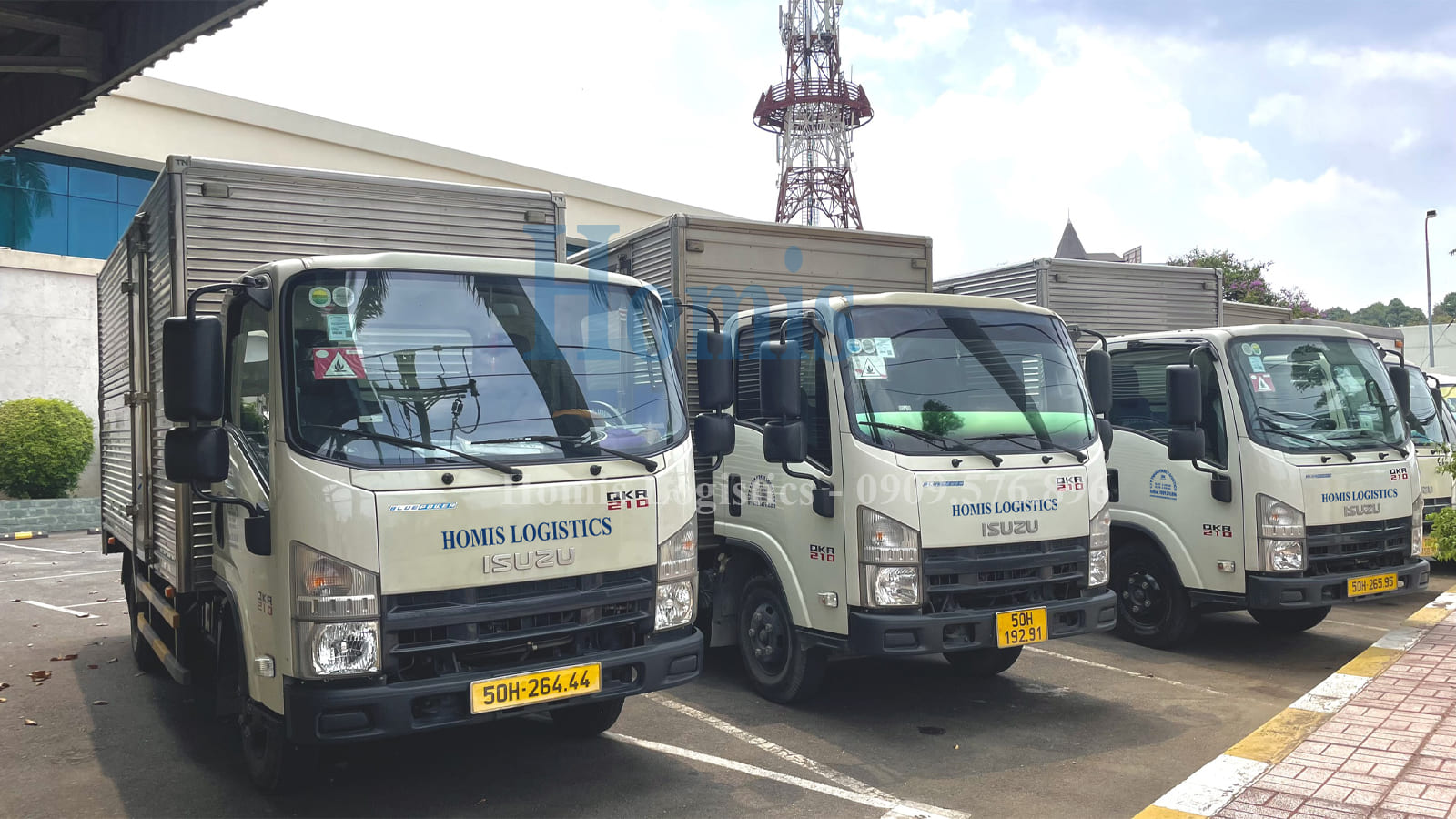 hàng hóa xe tải Homis chuyên chở ở Bình Dương