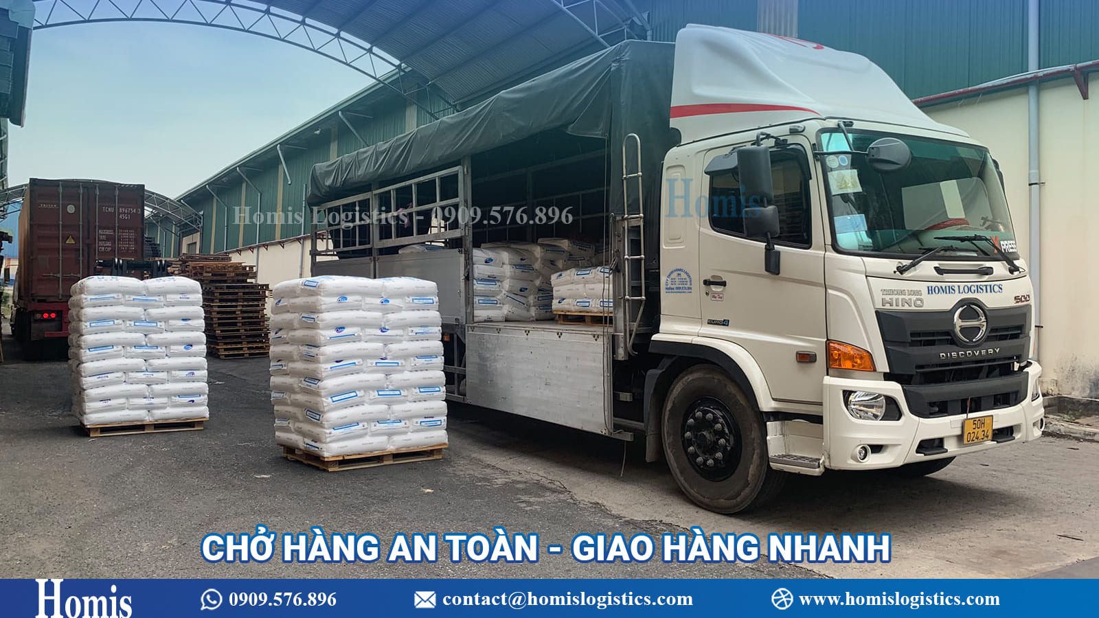 xe tải chở hàng tại KCN Biên Hòa 2